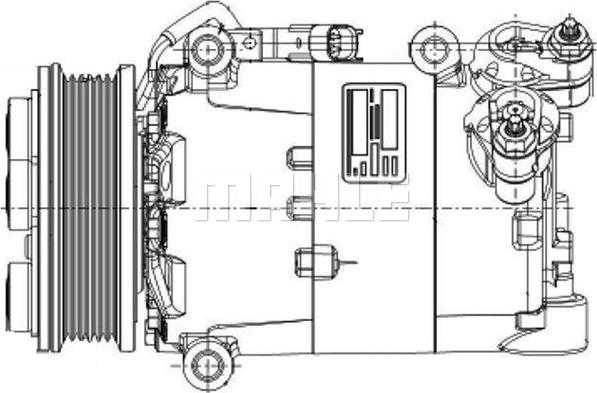 MAHLE ACP 1360 000P - Компресор, кондиціонер autozip.com.ua