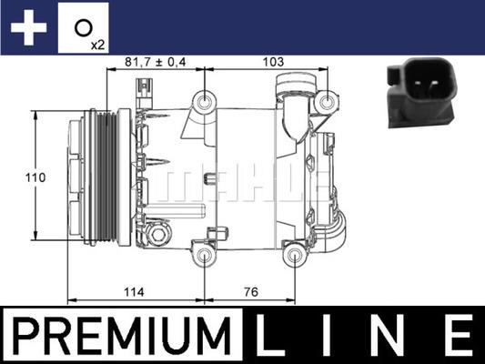 MAHLE ACP 866 000P - Компресор, кондиціонер autozip.com.ua