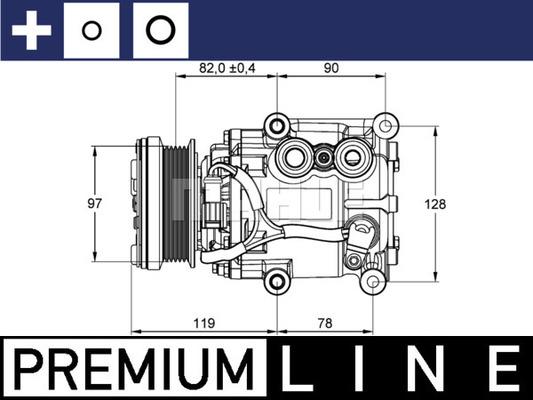 MAHLE ACP 22 000P - Компресор, кондиціонер autozip.com.ua