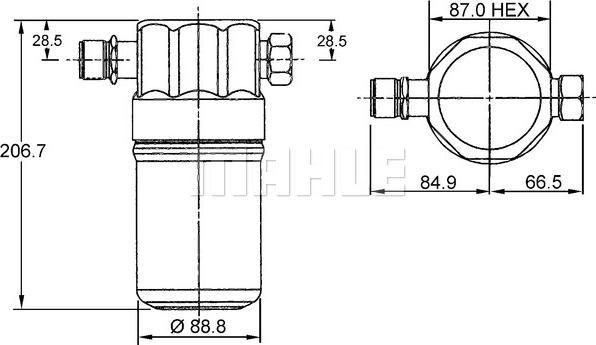 MAHLE AD 36 000S - Осушувач, кондиціонер autozip.com.ua