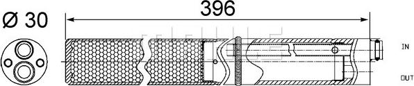 MAHLE AD 244 001S - Осушувач, кондиціонер autozip.com.ua