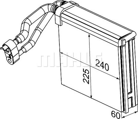 MAHLE AE 94 000P - Випарник, кондиціонер autozip.com.ua