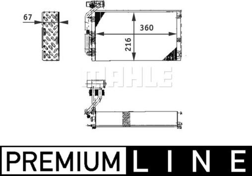 MAHLE AE 61 000P - Випарник, кондиціонер autozip.com.ua