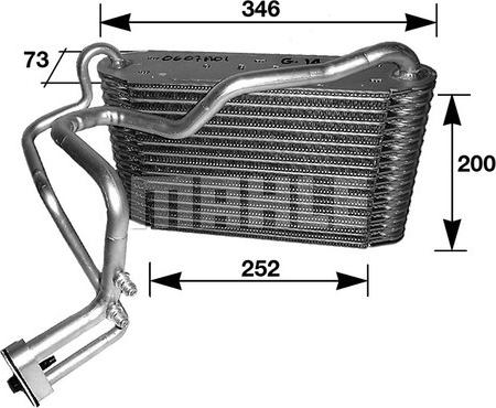MAHLE AE 33 000S - Випарник, кондиціонер autozip.com.ua