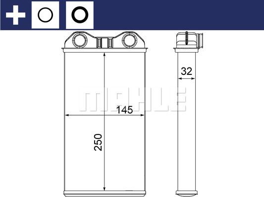 MAHLE AH 14 000S - Теплообмінник, опалення салону autozip.com.ua