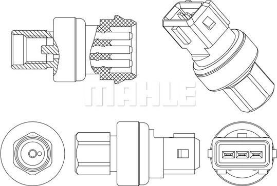 MAHLE ASE 14 000P - Пневматичний вимикач, кондиціонер autozip.com.ua