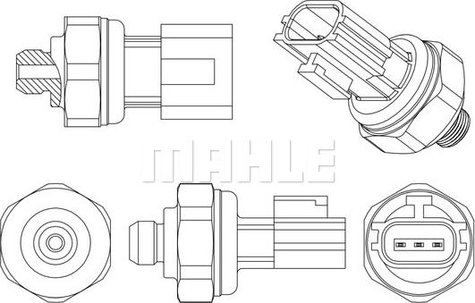 MAHLE ASE 11 000P - Пневматичний вимикач, кондиціонер autozip.com.ua