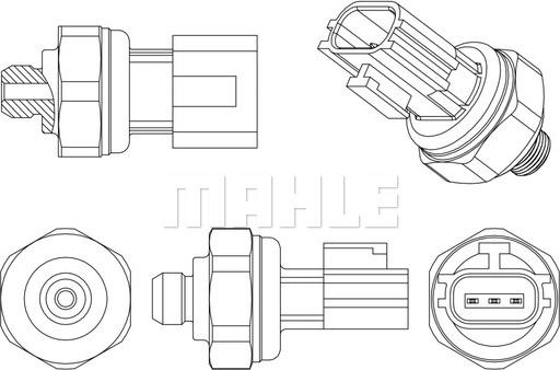 MAHLE ASE 8 000P - Пневматичний вимикач, кондиціонер autozip.com.ua