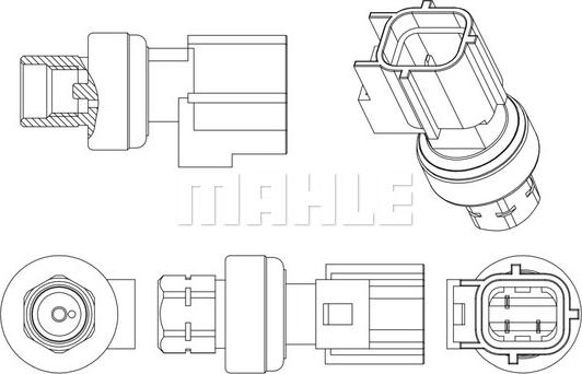 MAHLE ASE 7 000P - Пневматичний вимикач, кондиціонер autozip.com.ua