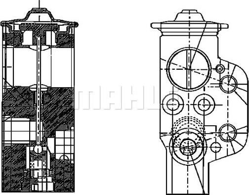 MAHLE AVE 58 000P - Розширювальний клапан, кондиціонер autozip.com.ua