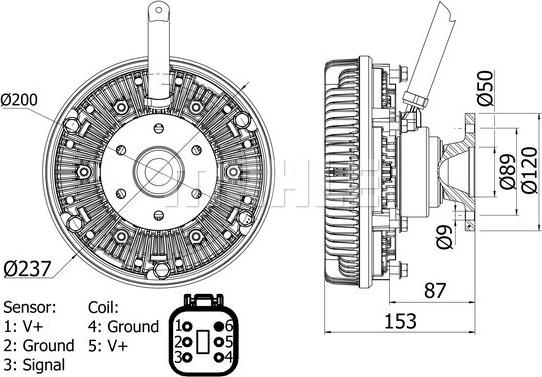 MAHLE CFC 26 000S - Зчеплення, вентилятор радіатора autozip.com.ua