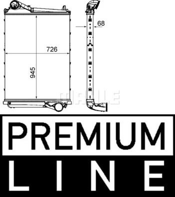 MAHLE CI 453 000P - Інтеркулер autozip.com.ua