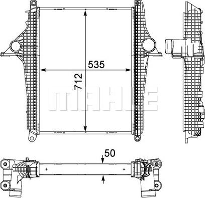 MAHLE CI 147 000P - Интеркулер autozip.com.ua