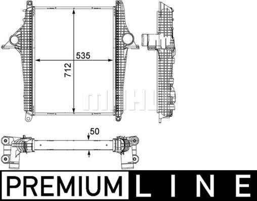 MAHLE CI 147 000P - Интеркулер autozip.com.ua