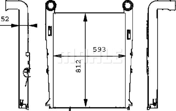 MAHLE CI 102 000P - Интеркулер autozip.com.ua