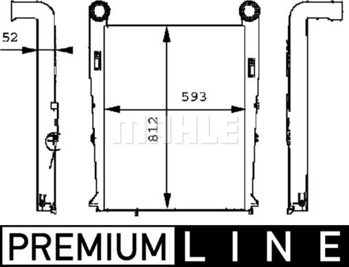 MAHLE CI 102 000P - Интеркулер autozip.com.ua