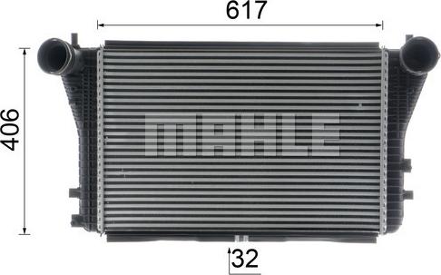 MAHLE CI 83 000P - Интеркулер autozip.com.ua