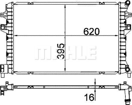 MAHLE CIR 34 000S - Низькотемпературний охолоджувач, інтеркулер autozip.com.ua