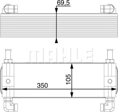 MAHLE CLC 15 000P - Масляний радіатор, автоматична коробка передач autozip.com.ua