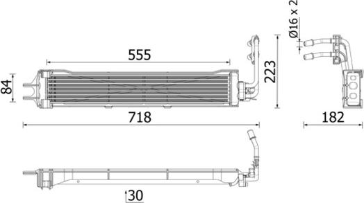 MAHLE CLC 333 000P - Масляний радіатор, автоматична коробка передач autozip.com.ua