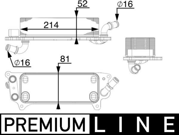 MAHLE CLC 77 000P - Масляний радіатор, автоматична коробка передач autozip.com.ua