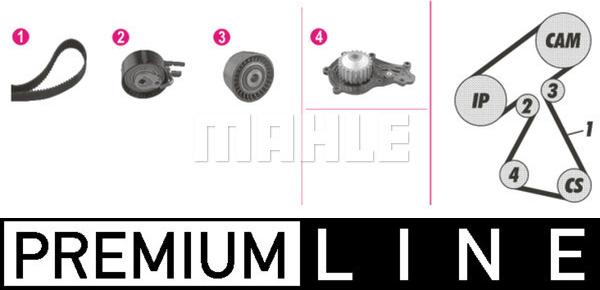 MAHLE CPK 94 000P - Водяний насос + комплект зубчатого ременя autozip.com.ua