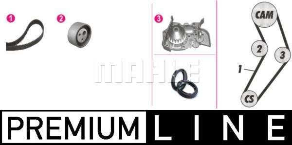 MAHLE CPK 49 000P - Водяний насос + комплект зубчатого ременя autozip.com.ua