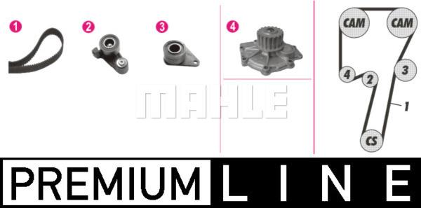 MAHLE CPK 59 000P - Водяний насос + комплект зубчатого ременя autozip.com.ua