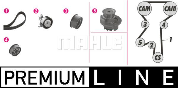 MAHLE CPK 54 000P - Водяний насос + комплект зубчатого ременя autozip.com.ua