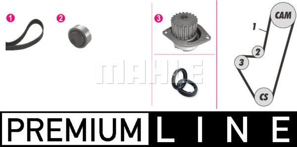 MAHLE CPK 50 000P - Водяний насос + комплект зубчатого ременя autozip.com.ua