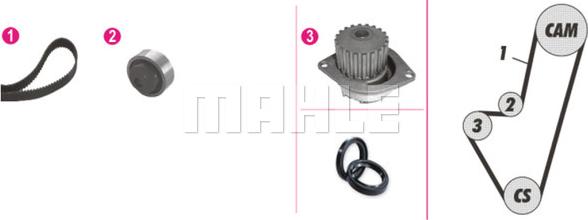 MAHLE CPK 50 000P - Водяний насос + комплект зубчатого ременя autozip.com.ua