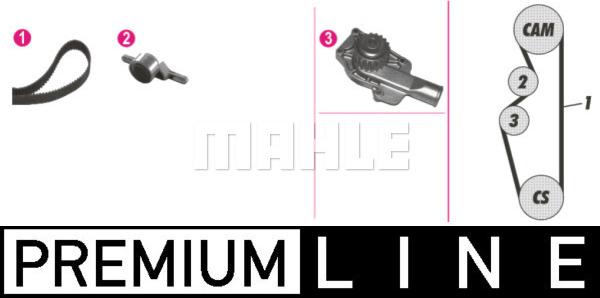 MAHLE CPK 52 000P - Водяний насос + комплект зубчатого ременя autozip.com.ua