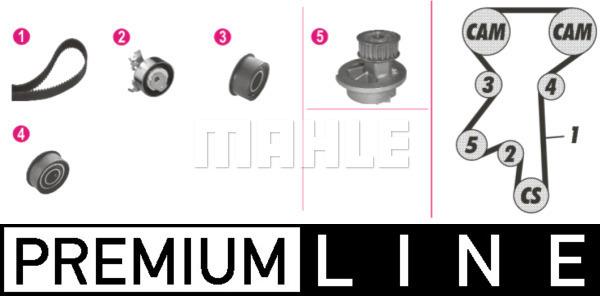 MAHLE CPK 61 000P - Водяний насос + комплект зубчатого ременя autozip.com.ua