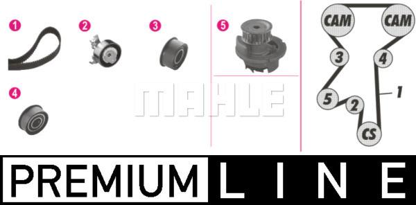 MAHLE CPK 62 000P - Водяний насос + комплект зубчатого ременя autozip.com.ua