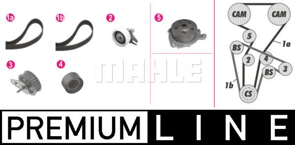 MAHLE CPK 109 000P - Водяний насос + комплект зубчатого ременя autozip.com.ua