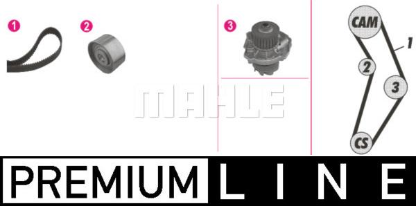 MAHLE CPK 114 000P - Водяний насос + комплект зубчатого ременя autozip.com.ua