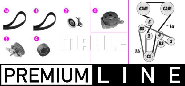MAHLE CPK 139 000P - Водяний насос + комплект зубчатого ременя autozip.com.ua