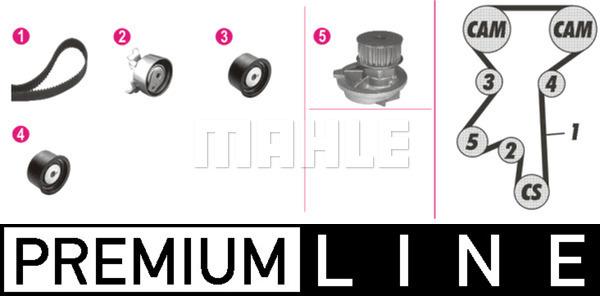 MAHLE CPK 13 000P - Водяний насос + комплект зубчатого ременя autozip.com.ua