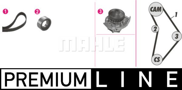 MAHLE CPK 126 000P - Водяний насос + комплект зубчатого ременя autozip.com.ua