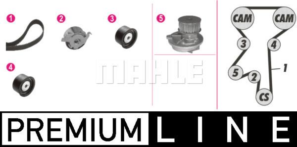 MAHLE CPK 89 000P - Водяний насос + комплект зубчатого ременя autozip.com.ua