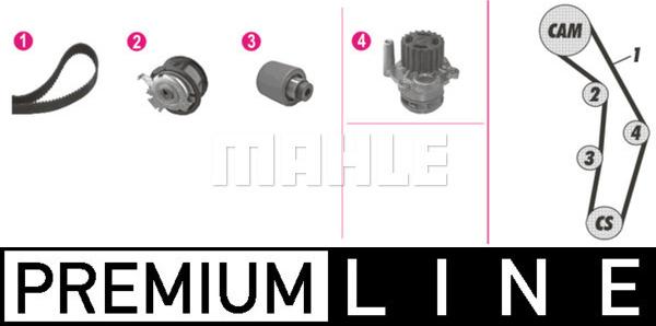 MAHLE CPK 25 000P - Водяний насос + комплект зубчатого ременя autozip.com.ua