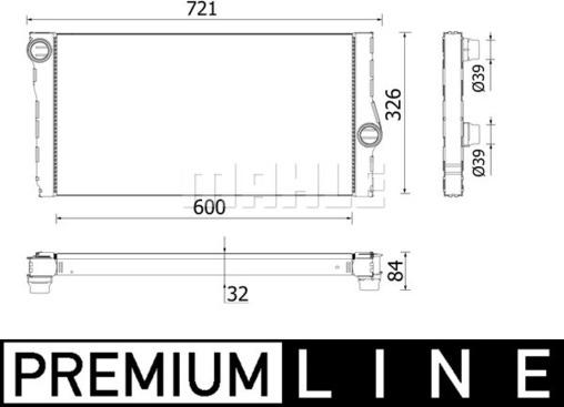 MAHLE CR 957 000P - Радіатор, охолодження двигуна autozip.com.ua