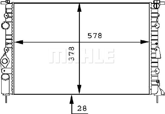 MAHLE CR 494 000S - Радіатор, охолодження двигуна autozip.com.ua