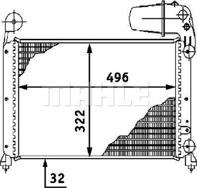 MAHLE CR 448 000S - Радіатор, охолодження двигуна autozip.com.ua