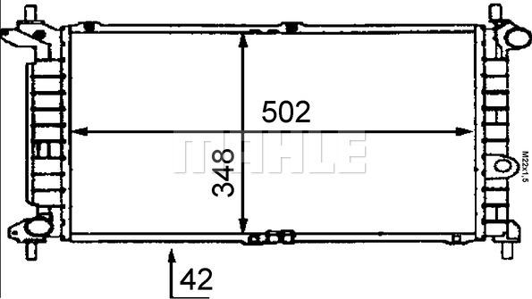 MAHLE CR 443 000S - Радіатор, охолодження двигуна autozip.com.ua