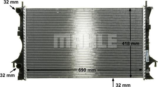 MAHLE CR 461 000P - Радіатор, охолодження двигуна autozip.com.ua