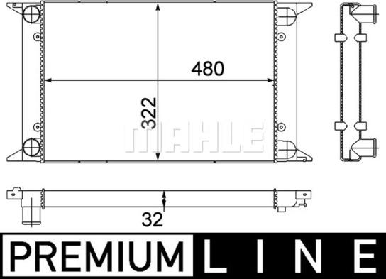 MAHLE CR 415 000P - Радіатор, охолодження двигуна autozip.com.ua