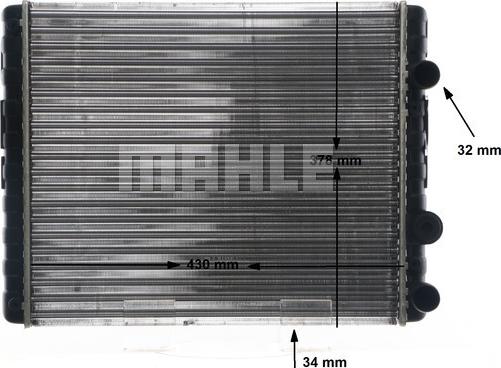 MAHLE CR 42 000S - Радіатор, охолодження двигуна autozip.com.ua