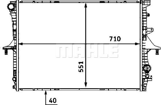 MAHLE CR 568 000S - Радіатор, охолодження двигуна autozip.com.ua