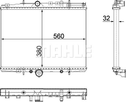 MAHLE CR 514 000P - Радіатор, охолодження двигуна autozip.com.ua